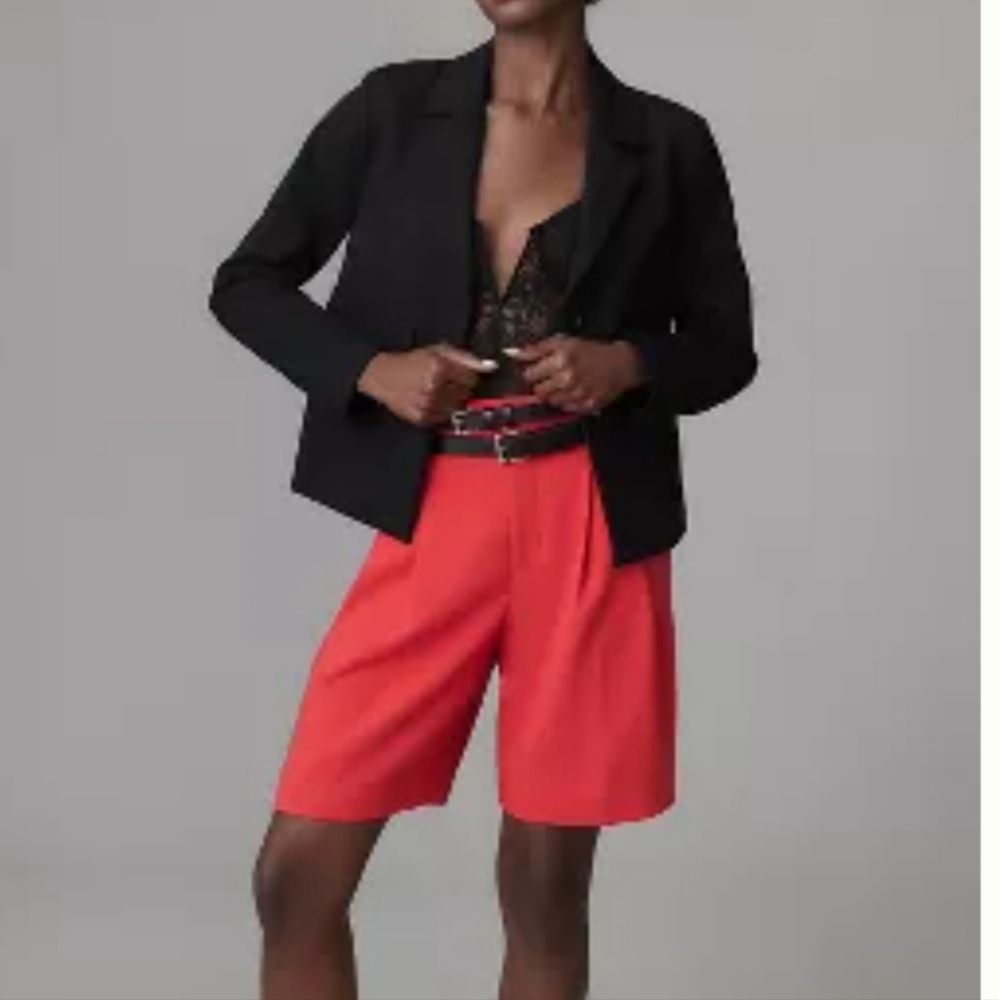 Anthropologie Maeve High Rise Trouser Bermuda Shorts